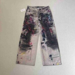 Acne Multicolor Artistic Cargo Pants